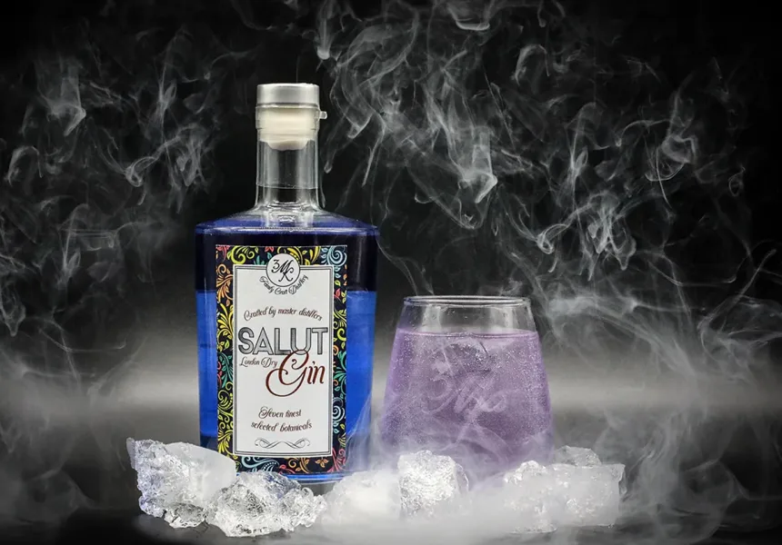 frukta des Salut Gin indigo